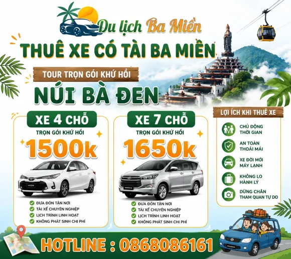 Thuê xe đi Đức Mẹ Núi Cúi
