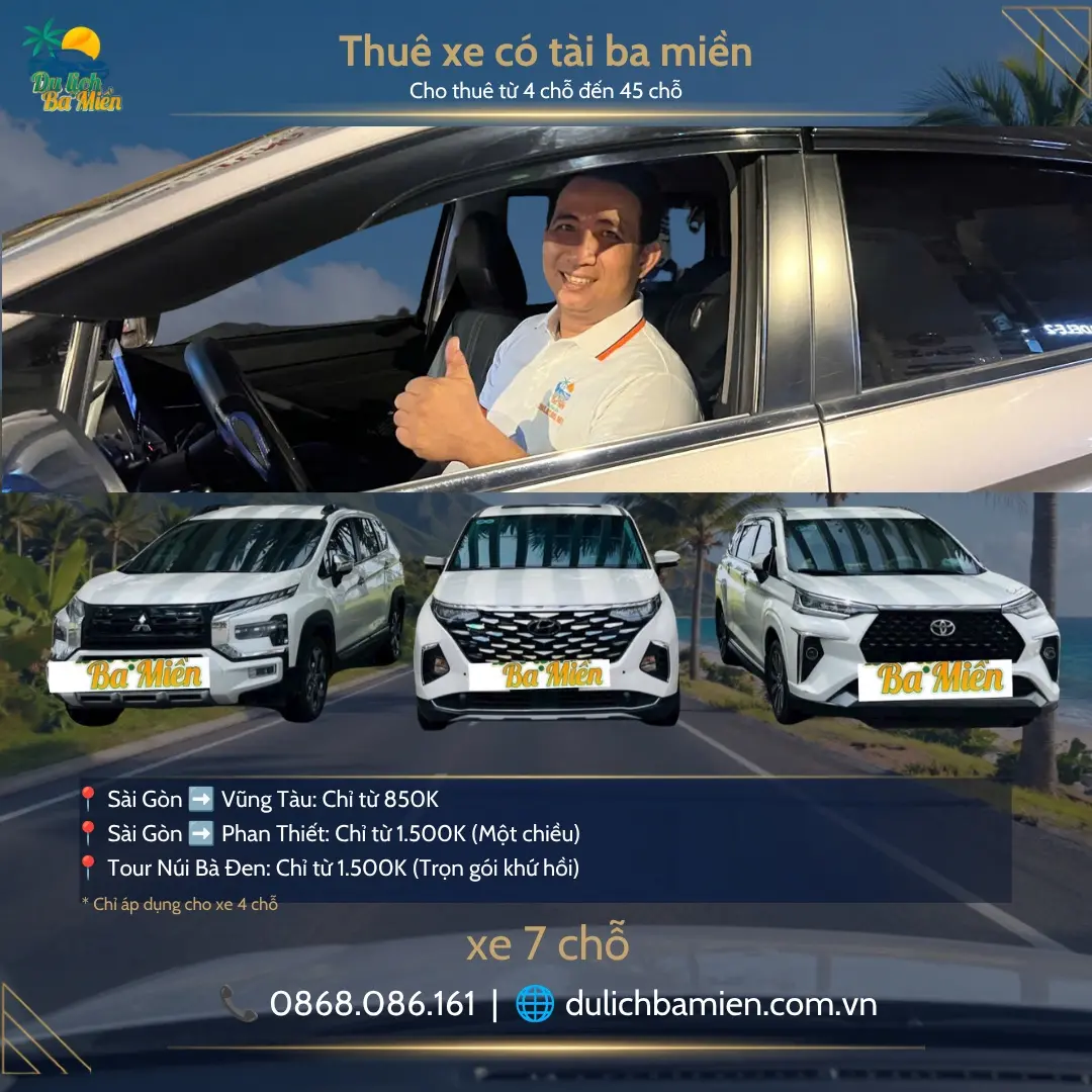 Thu&ecirc; xe Long Th&agrave;nh đi N&uacute;i B&agrave; Đen